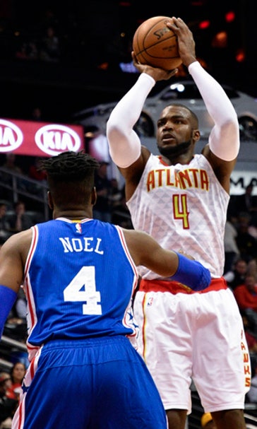 Millsap, Howard help Hawks pull away from 76ers 110-93 (Jan 21, 2017)